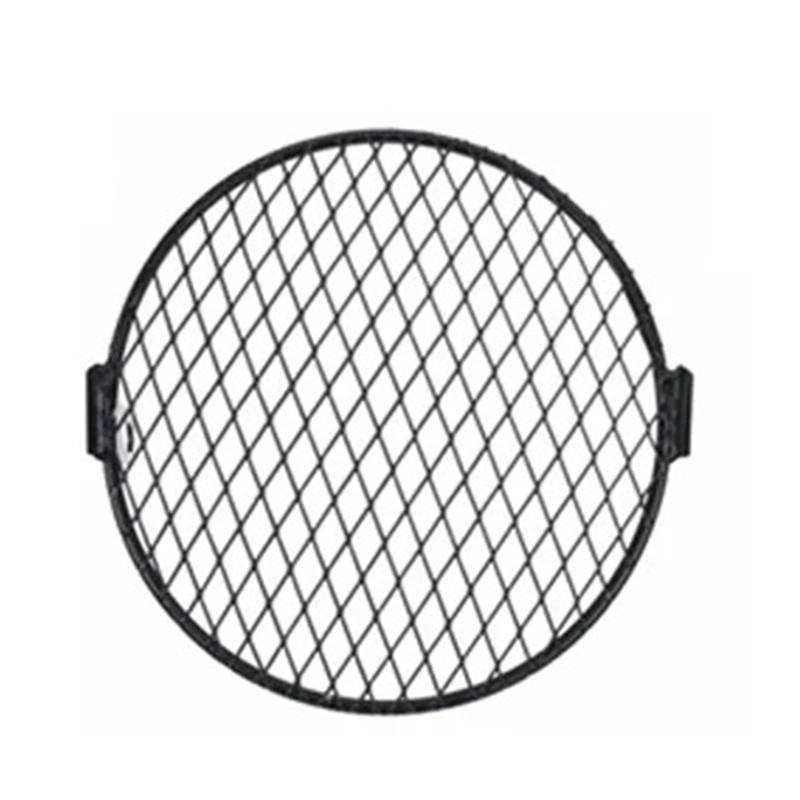 Scheinwerfer Lampe Abdeckung 6,3 ''Seitenmontage Scheinwerfer Runde Grillabdeckung Schwarze Vintage LED-Maske Passend für Harley Cafe Racer Touring Sportster(Lamp Cover A) von CQJJXKYC