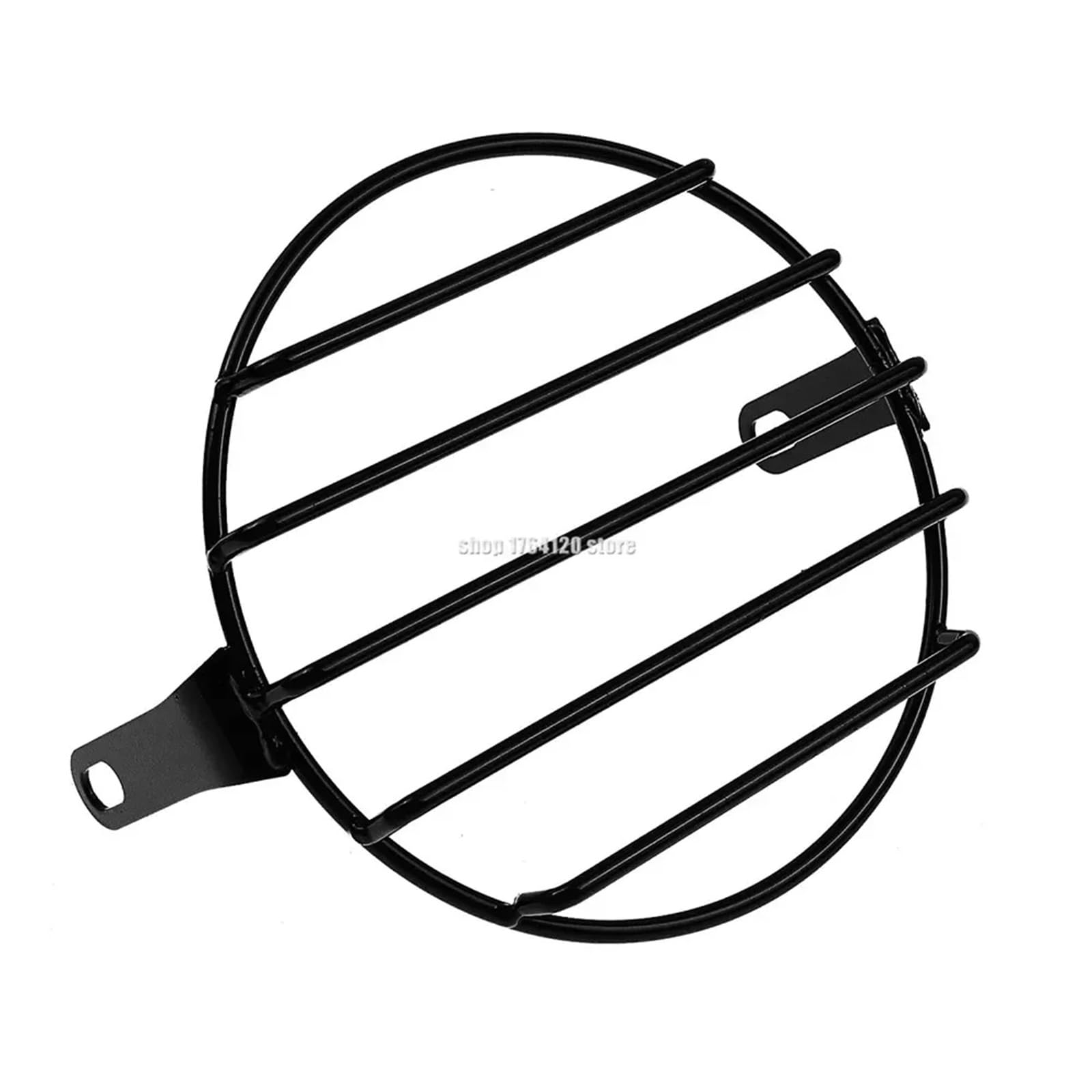 Scheinwerfer Lampe Abdeckung 6,3 ''Seitenmontage Scheinwerfer Runde Grillabdeckung Schwarze Vintage LED-Maske Passend für Harley Cafe Racer Touring Sportster(Lamp Cover D) von CQJJXKYC