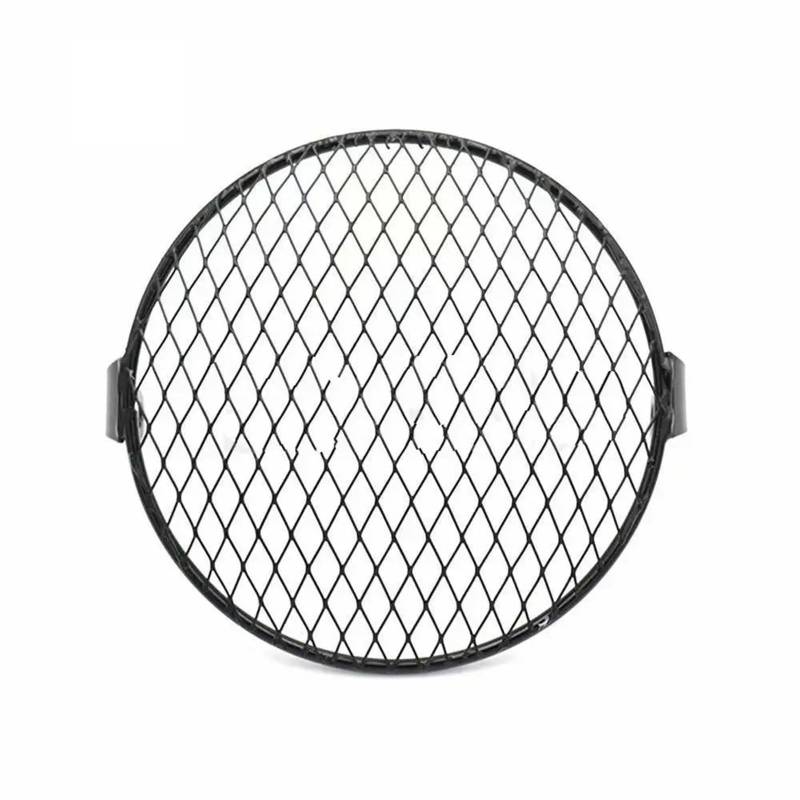 Scheinwerfer Lampe Abdeckung 7 Zoll Motorrad Frontscheinwerfer Lampenschirm Mesh Grill Abdeckung Maske Fit für CB400SS EN GN CG 125 250(3) von CQJJXKYC