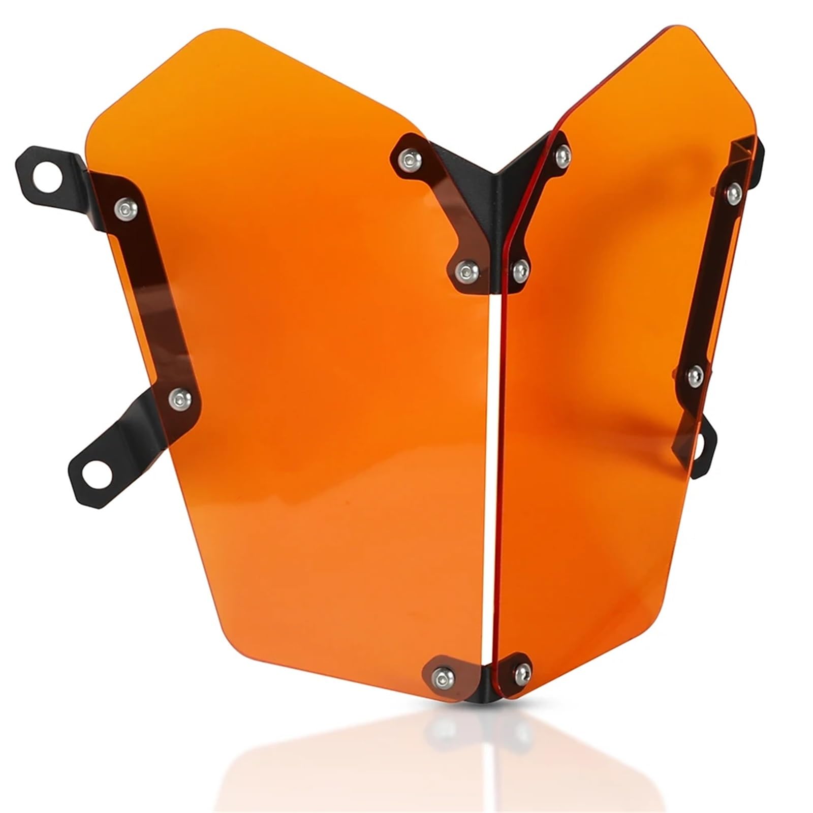 Scheinwerfer Lampe Abdeckung Fit Für YAMAHA Tenere 700 XT700Z 2019-2025 Motorrad Acryl Scheinwerfer Protector Licht Abdeckung(Orange) von CQJJXKYC