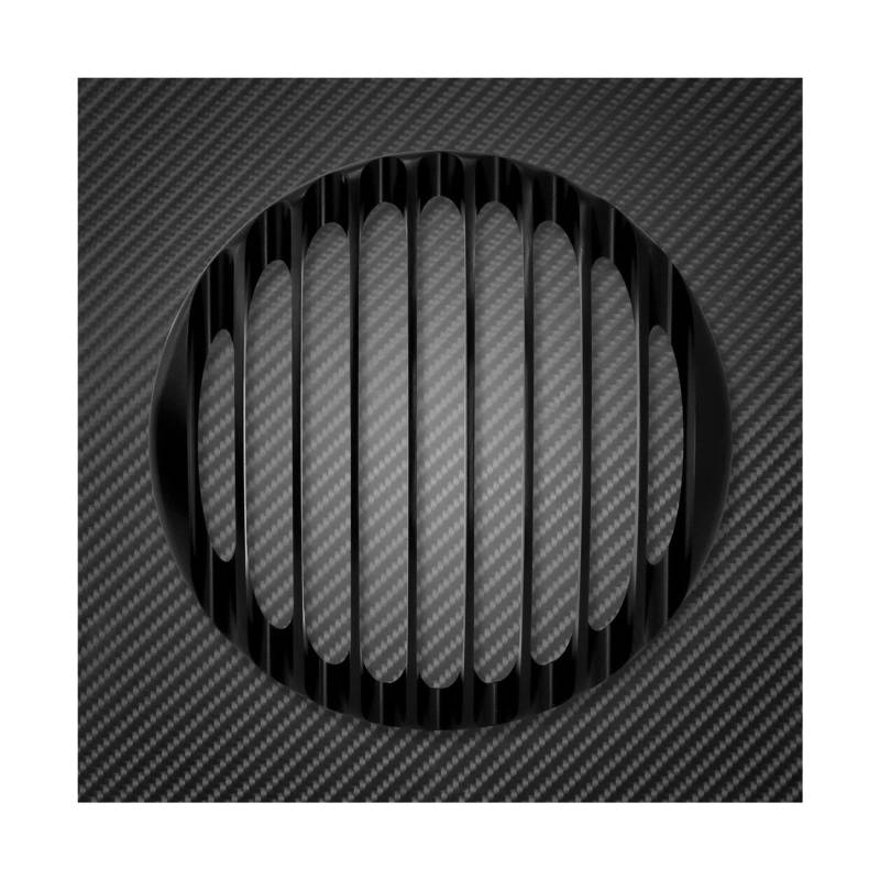 Scheinwerfer Lampe Abdeckung Motorrad 5,75 "Scheinwerfergrillabdeckung Aluminiummaske Passend für Harley Sportster XL 1200 883 Iron 48 72 2004-2022 von CQJJXKYC
