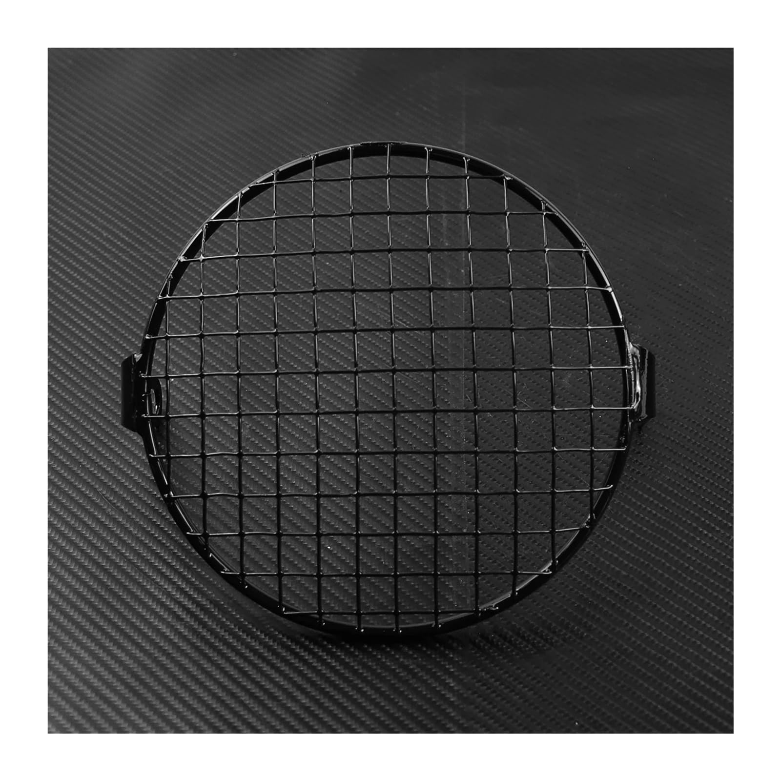Scheinwerfer Lampe Abdeckung Motorrad 6,3 "Retro Seitenmontage Scheinwerfer Grill Abdeckung Licht Lampe Maske Kappe Fit Für Harley Cafe Racer Touring Sportster(Headlight Cover B) von CQJJXKYC