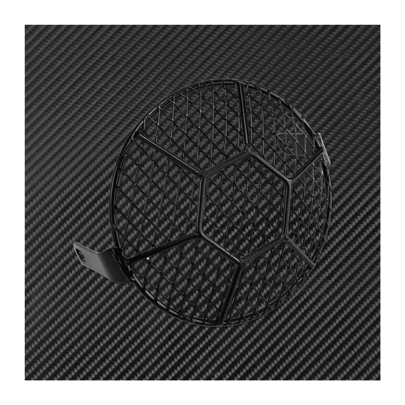 Scheinwerfer Lampe Abdeckung Motorrad 6,3 "Retro Seitenmontage Scheinwerfer Grill Abdeckung Licht Lampe Maske Kappe Fit Für Harley Cafe Racer Touring Sportster(Headlight Cover F) von CQJJXKYC
