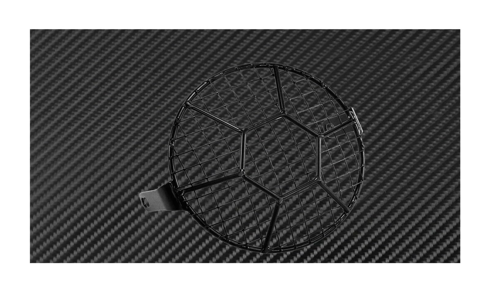 Scheinwerfer Lampe Abdeckung Motorrad 6,3 "Retro Seitenmontage Scheinwerfer Grill Abdeckung Licht Lampe Maske Kappe Fit Für Harley Cafe Racer Touring Sportster(Headlight Cover H) von CQJJXKYC