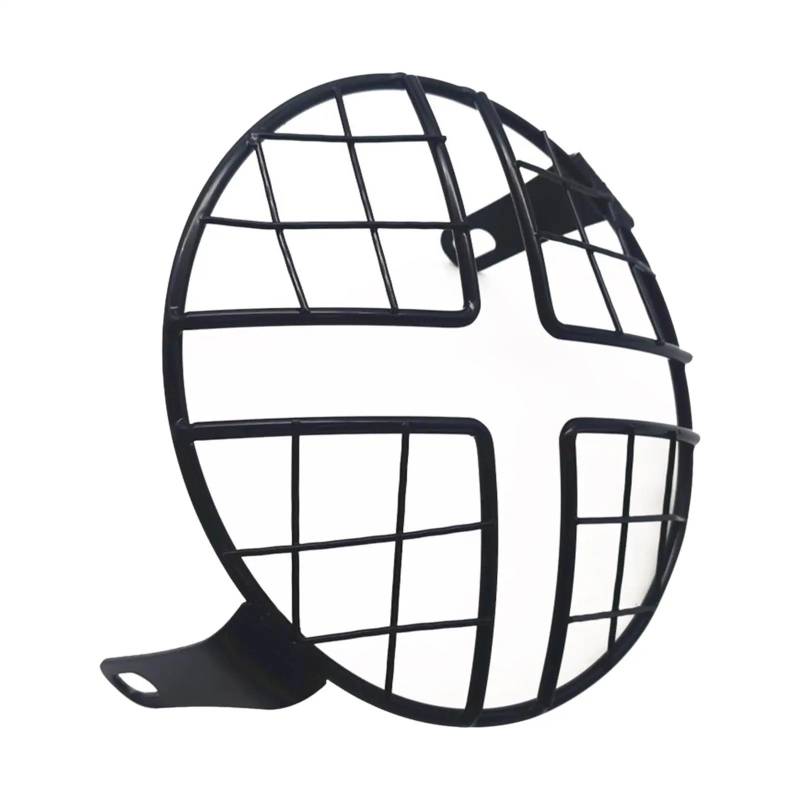 Scheinwerfer Lampe Abdeckung Retro 6" Scheinwerfergitter passend für Chopper-Dekor, schwarz(X Mesh) von CQJJXKYC