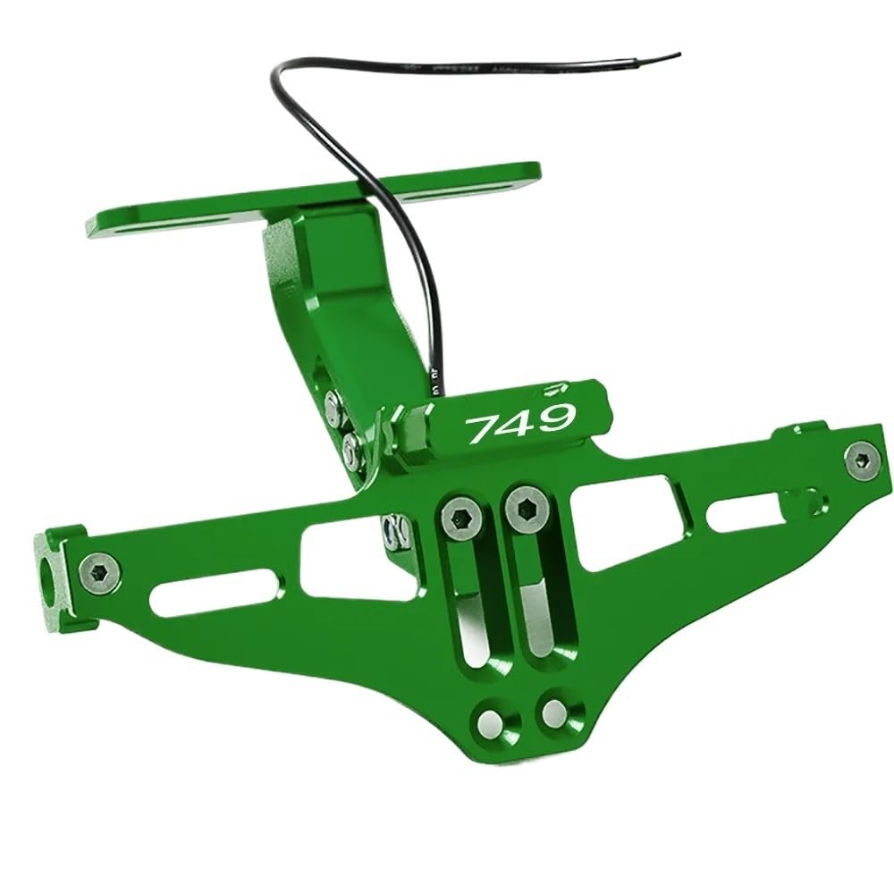 CQNEUDKPI Kennzeichenhalter für Motorrad Kennzeichenhalter hinten verstellbar Universal für Motorrad mit für DU&CA&Ti 749 749S 749R 2003 2004 2005 2006(13) von CQNEUDKPI