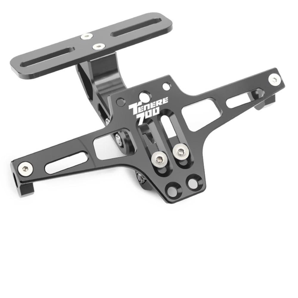 CQNEUDKPI Kennzeichenhalter für Motorrad für Y&AMA&HA Tenere 700 Tenere700 XTZ 700 T700 2020 Motorrad verstellbar hinten Kennzeichen Halterung (863) von CQNEUDKPI