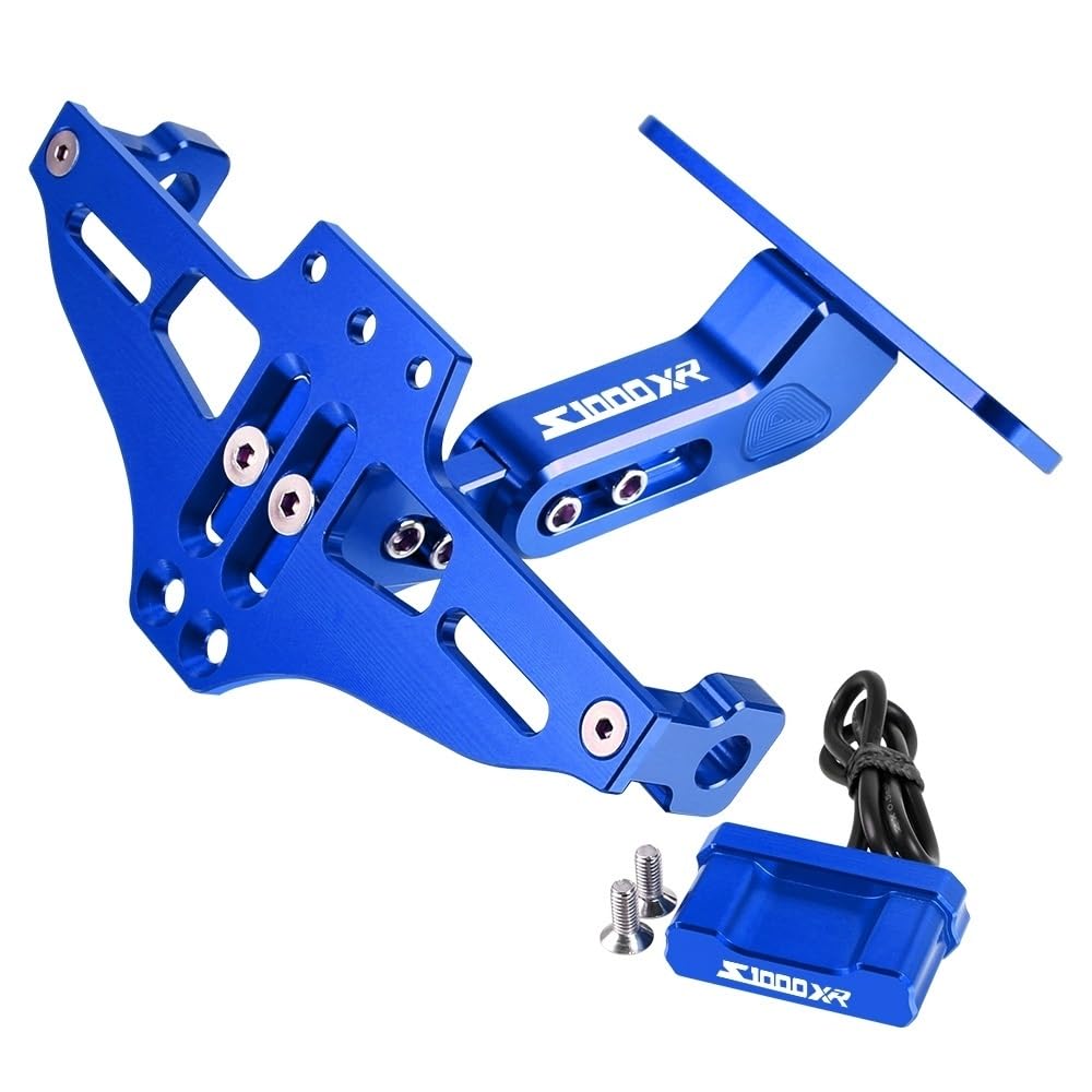 CQNEUDKPI Motorrad-Kennzeichenhalter für B&M&W S1000XR S 1000 XR 2013-2023 Motorrad Fender Eliminator verstellbare Nummernschildhalterung Blinker (4) von CQNEUDKPI