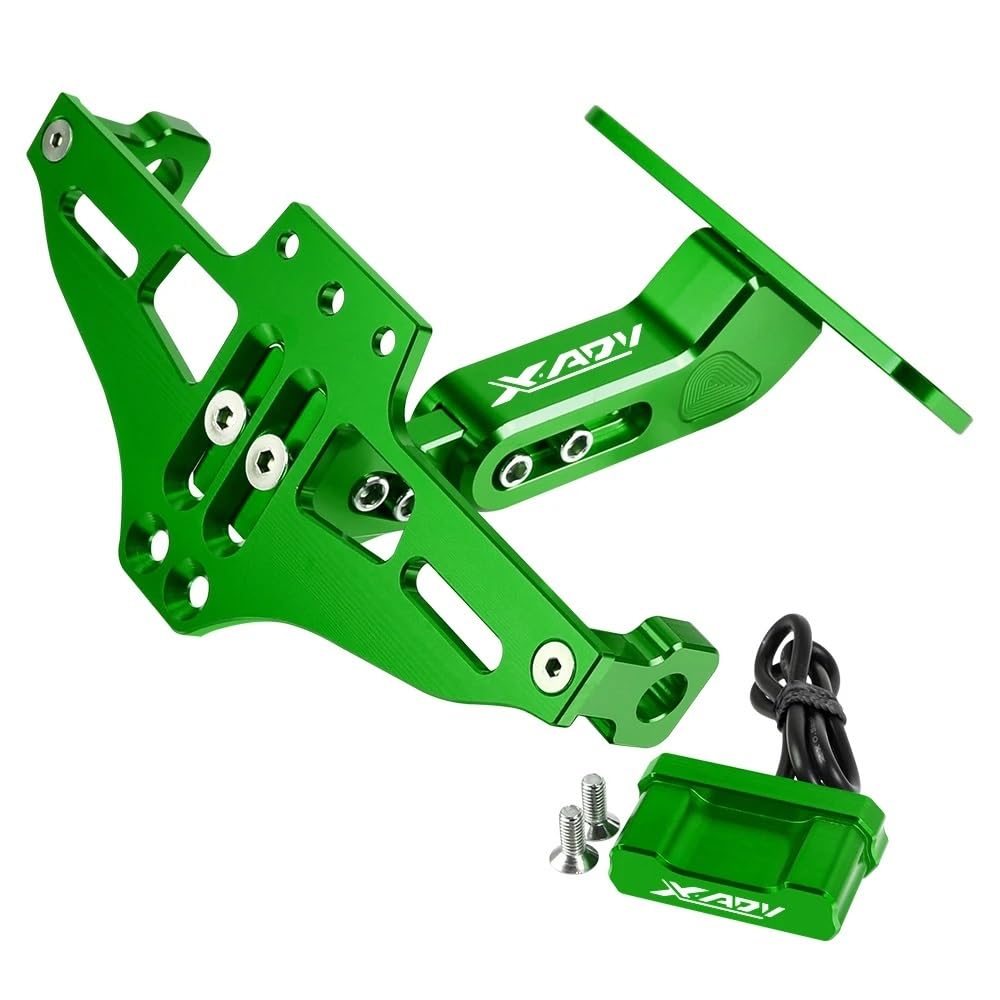 CQNEUDKPI Motorrad-Kennzeichenhalter für H&on&da XADV X-ADV 750 X ADV 300 750 1000 XADV750 Nummernschildhalter hinten verstellbar Entfernungsset Schutzblech (1) von CQNEUDKPI