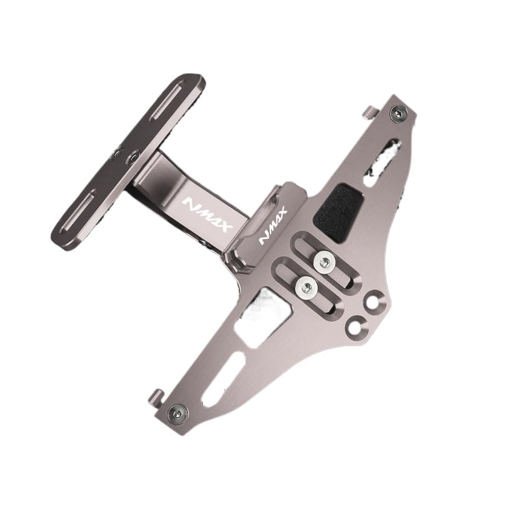CQNEUDKPI Motorrad Kennzeichenhalter für Y&AMA&HA NMAX155 20-2023 NMAX125 NMAX 2020-2023 2022 Verstellbarer hinterer Kennzeichenhalter für Motorrad (12) von CQNEUDKPI