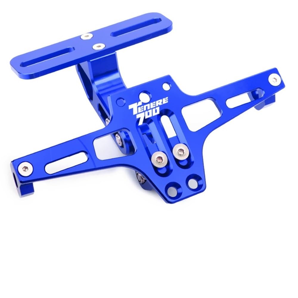 CQNEUDKPI Motorrad-Kennzeichenhalter für Y&AMA&HA TENERE 700 Tenere700 XTZ 700 T700 2020, verstellbarer Kennzeichenhalter für Motorrad (7) von CQNEUDKPI