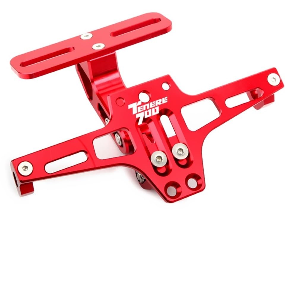 CQNEUDKPI Motorrad-Kennzeichenhalter für Y&AMA&HA Tenere 700 Tenere700 XTZ 700 T700 2020 Motorrad verstellbar hinten Kennzeichen Halterung (12) von CQNEUDKPI