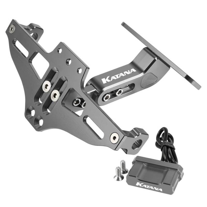 CQNEUDKPI Motorrad Kennzeichenhalter für su&zu&Ki GSX 600F Katana GSX600F GSX750F GSX 600 750 F 1989-2007 Verstellbare Nummernschildhalterung hinten (10) von CQNEUDKPI