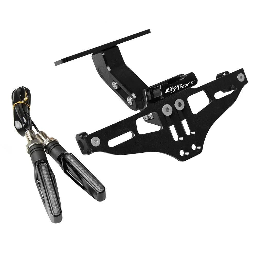 CQNEUDKPI Motorrad-Kennzeichenhalter hinten verstellbar für Motorrad mit für B&M&W C600Sport C600 Sport 2011 2012-2015(10) von CQNEUDKPI