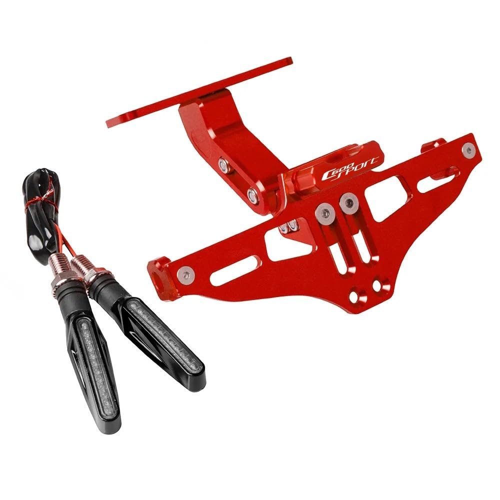 CQNEUDKPI Motorrad-Kennzeichenhalter hinten verstellbar für Motorrad mit für B&M&W C600Sport C600 Sport 2011 2012-2015(11) von CQNEUDKPI