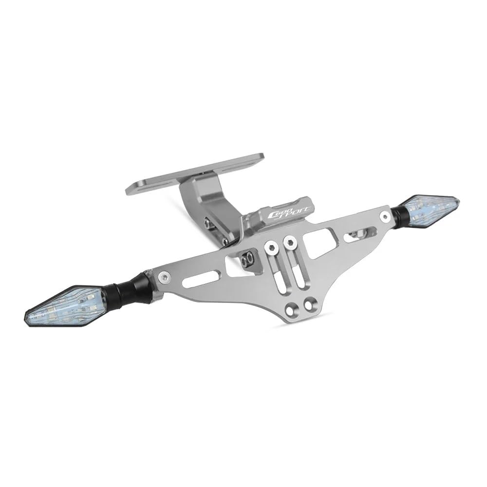CQNEUDKPI Motorrad-Kennzeichenhalter hinten verstellbar für Motorrad mit für B&M&W C600Sport C600 Sport 2011 2012-2015(63) von CQNEUDKPI