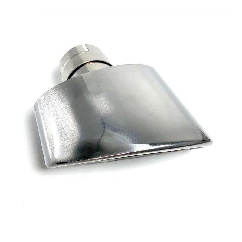 Auspuffblende 1 Stück 304 Edelstahl Universal Auto Auspuff Endrohr 150mm Outlet Rolled Oval Slant Schalldämpfer Endrohr Endrohr(57mm-150mm Left) von CQRBNE