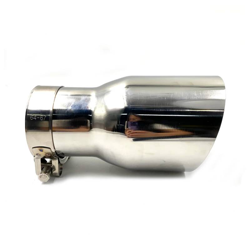Auspuffblende 1 Stück Auto Auspuff Endrohr Helle Edelstahl Bevel Für Rand Shinny Schalldämpfer Spitze Endrohr(70mm in-89mm out) von CQRBNE