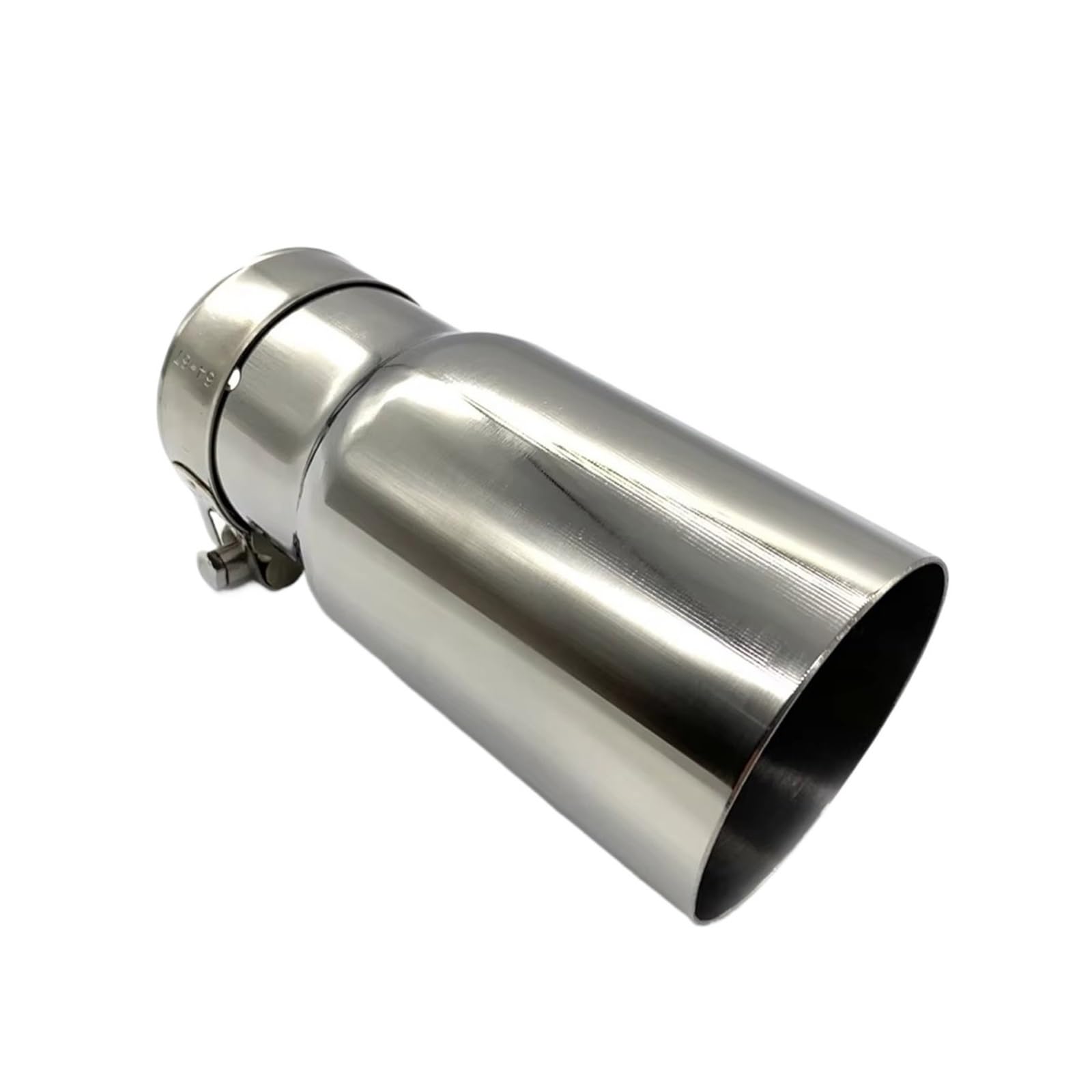 Auspuffblende 1 Stück Auto Modifizierte Flache Kante Edelstahl Auspuffrohr Single Layer Shinny Schalldämpfer Spitze Endrohr(ID 73mm-OD 89mm) von CQRBNE
