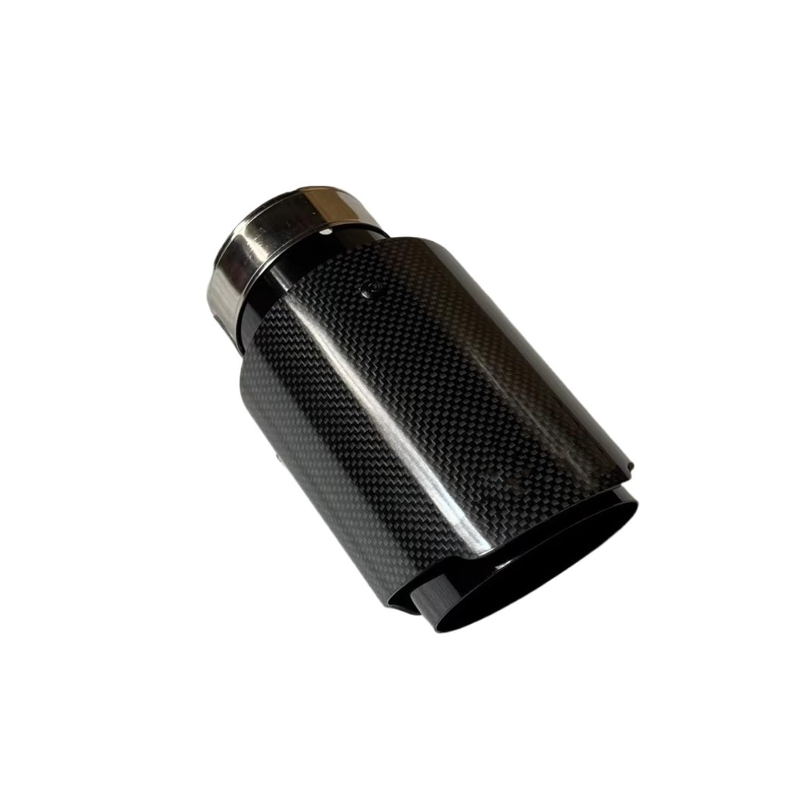 Auspuffblende 1 Stück Einzelauto-Auspuffspitzen Schwarzes Rohr Glänzend Echtkohlefaser-Endschalldämpfer-Endrohr Für Universal Endrohr(ID 60MM-OD 101MM) von CQRBNE