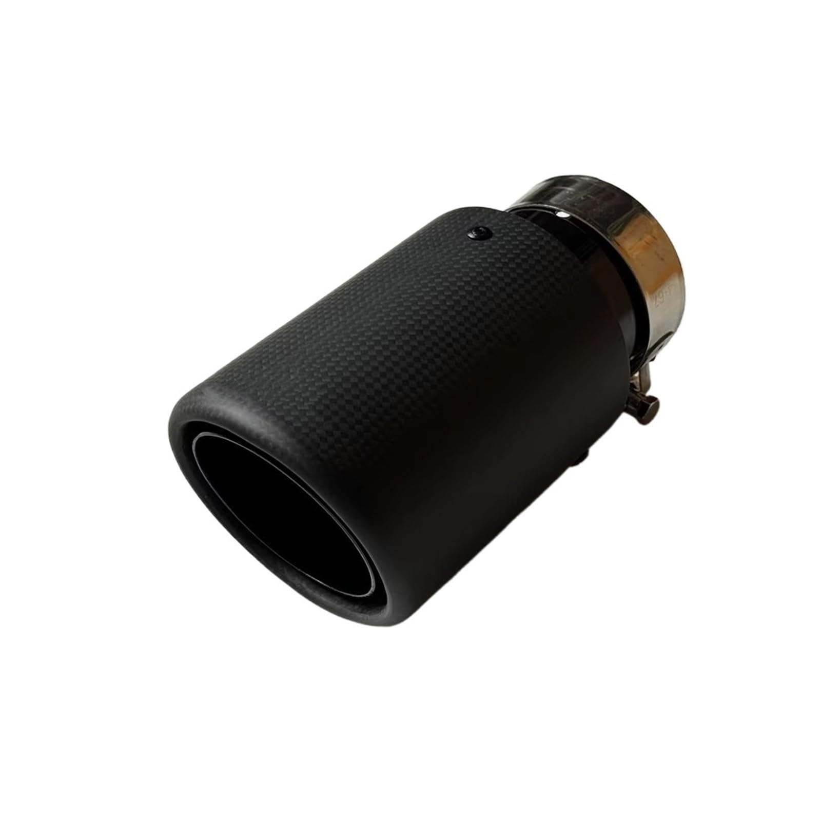 Auspuffblende 1 Stück Einzelauto-Modifikations-Auspuffspitzen Schwarzes Rohr Matt Echtkohlefaser-Schalldämpfer-Endrohr Für Universal Endrohr(ID 54MM-OD 114MM) von CQRBNE