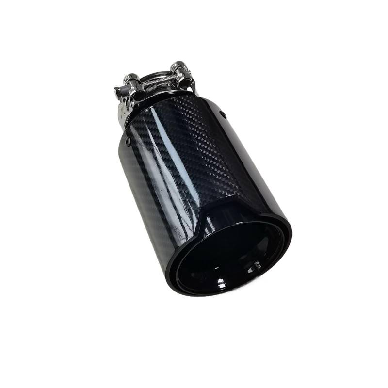 Auspuffblende 1 Stück Schwarz/Glänzend/Matt Schwarz Carbon Fiber Hinten Schwanz Auspuffrohr Schalldämpfer Spitze Für Serie Universal Schalldämpfer Endrohr(70MM IN 93MM OUT) von CQRBNE