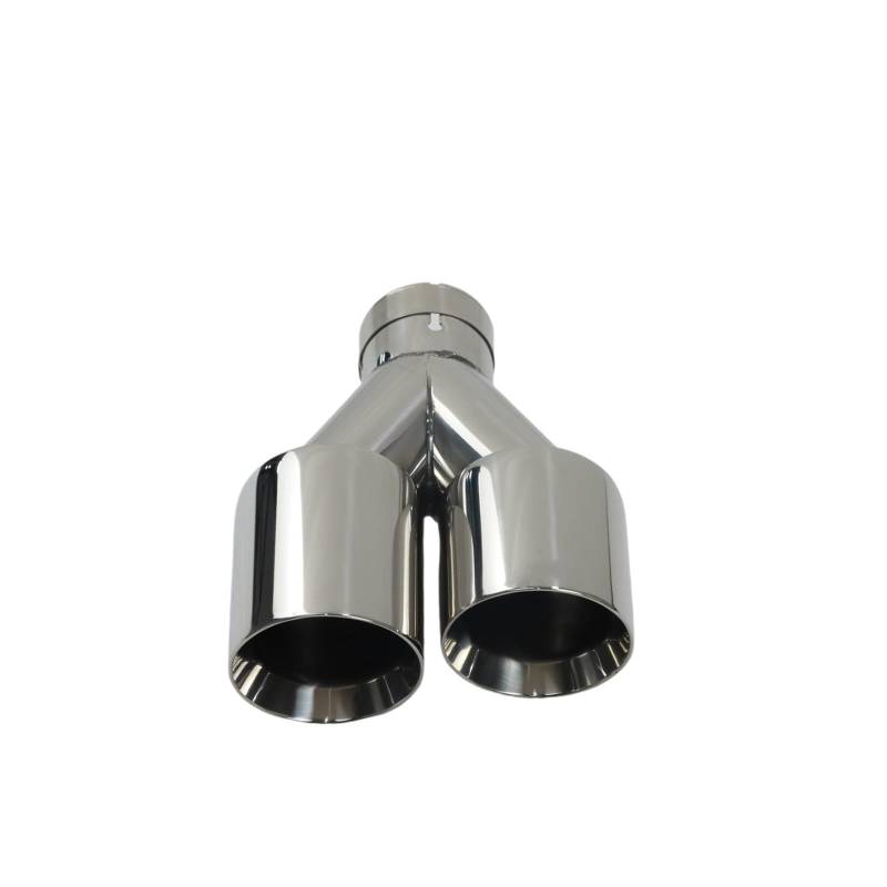 Auspuffblende Auspuffspitze Auto Ändern Doppel Outlet Auspuffrohr Düse Dekoration Endrohre Schalldämpfer Endrohr(Left In51-Out 101mm) von CQRBNE