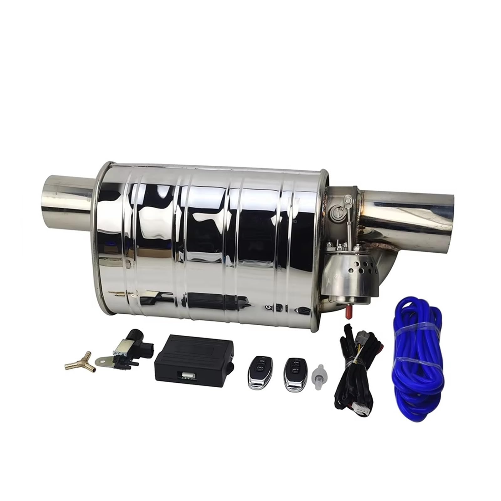 Auspuffblende Auto-Auspuffanlage Vakuum-Ventilsteuerung Auspuffrohr-Kit Variabler Schalldämpfer Universal 51 63 76 Mm Fernbedienung Endrohr(LEFT 76MM B) von CQRBNE