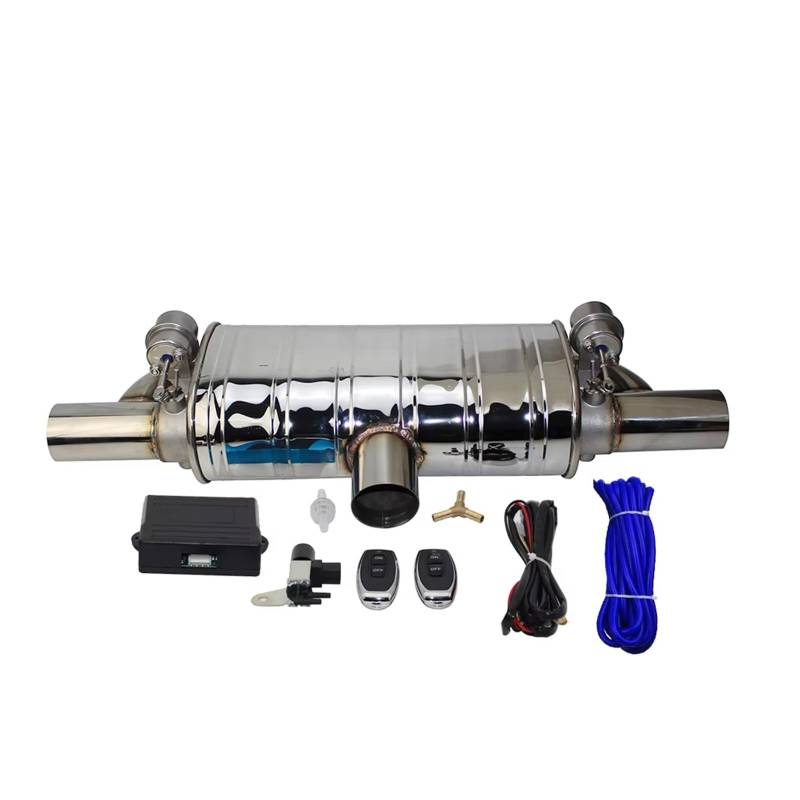 Auspuffblende Auto-Auspuffrohr-Vakuumpumpe Variable Ventilschalldämpfer Fernbedienung Universelle T-Form Eins Rein Zwei Raus 63 Mm Endrohr(Vacuum 51MM) von CQRBNE