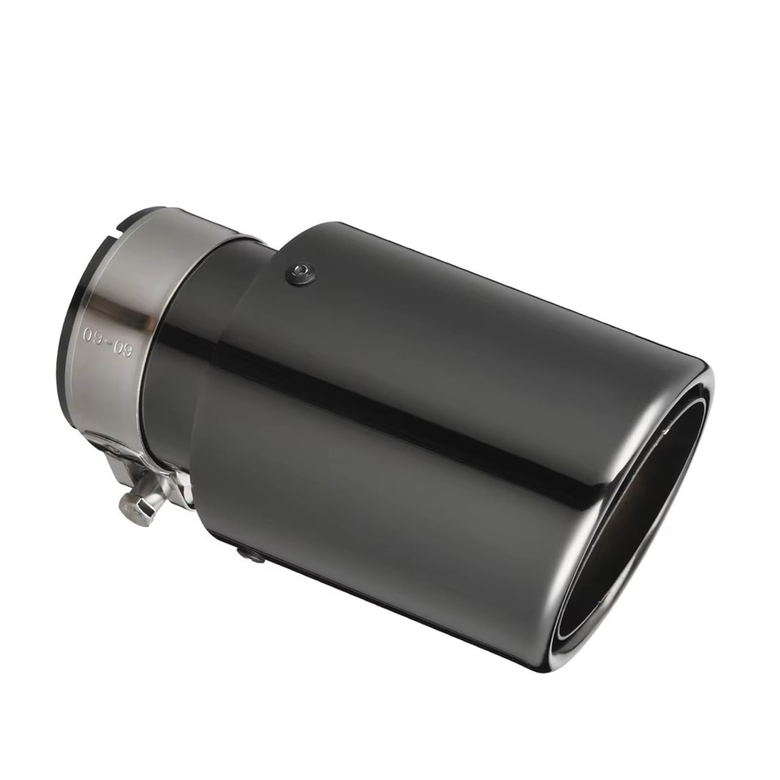 Auspuffblende Auto Edelstahl Schalldämpfer Spitze Auspuff System Universal Crimpen Blau Dekoration Auspuffrohr Schalldämpfer Endrohr(77mm-101mm) von CQRBNE