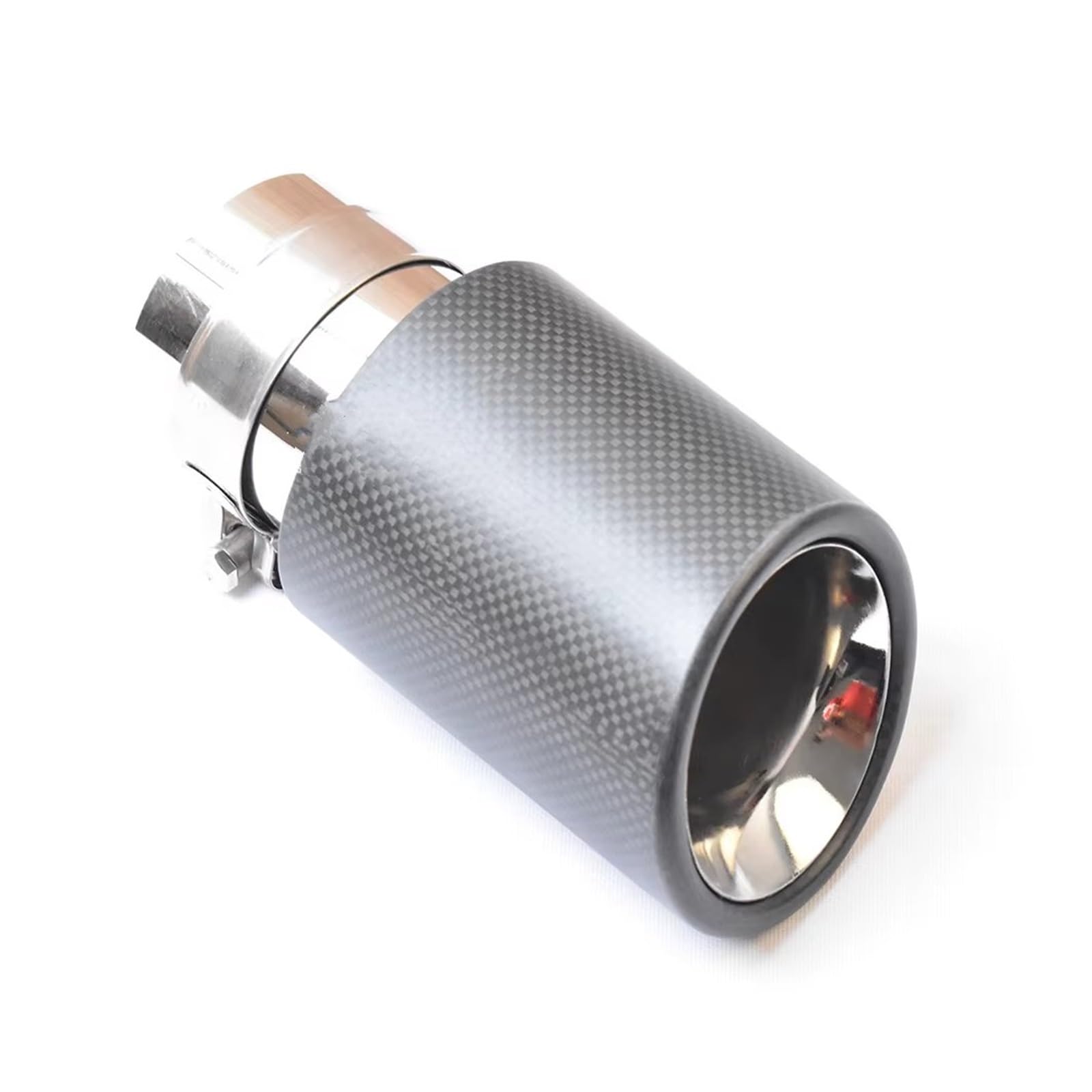 Auspuffblende Auto-Universal-Modifikation Einzelne Gewellte Abschrägung Für Kanten-Auspuffrohr Vollfaser-Carbon-Abdeckung Für Alle Autos Endrohr(51-89mm) von CQRBNE
