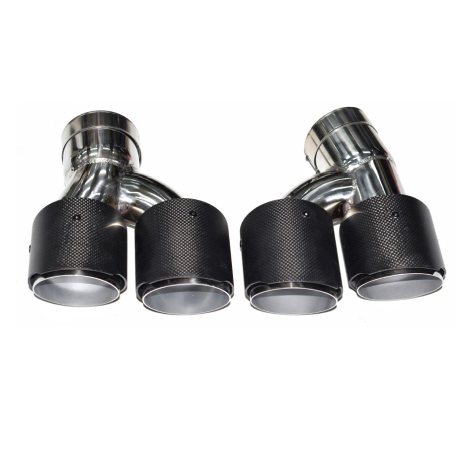 Auspuffblende Für 5 Series G30 G31 Endrohr-Auspuffrohrmodifikation Mit Vier Carbonfaser-Schalldämpferspitzendüsen-Auspuffköpfen Endrohr(A) von CQRBNE