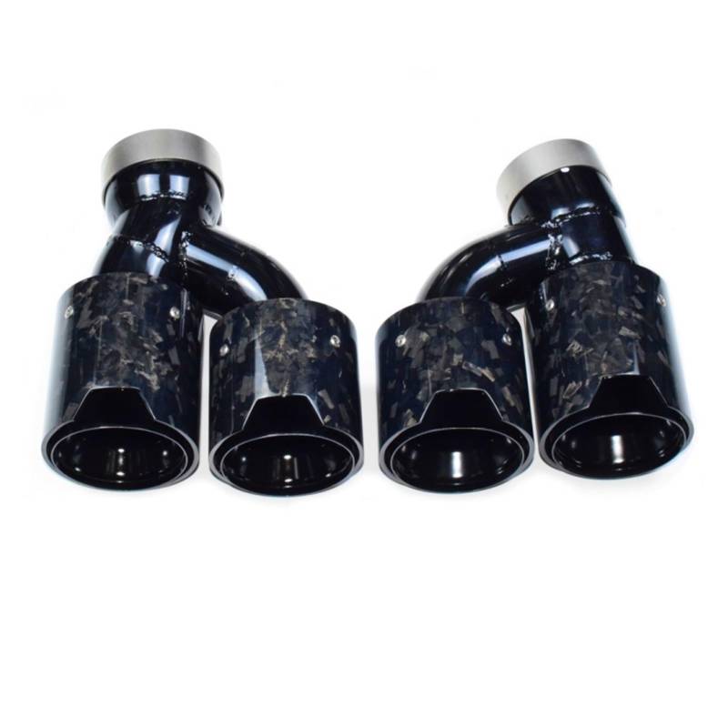 Auspuffblende Für 5 Series G30 G31 Endrohr-Auspuffrohrmodifikation Mit Vier Carbonfaser-Schalldämpferspitzendüsen-Auspuffköpfen Endrohr(I) von CQRBNE