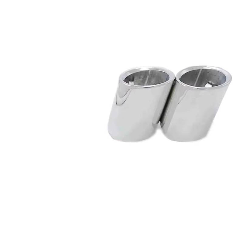 Auspuffblende Für 5Series 520i 523i 525i F10 F11 F07 E12 E28 E34 E39 E60 E61 2 Stück Auto Silber Auspuff Schalldämpfer Spitze Rohr Endrohr von CQRBNE