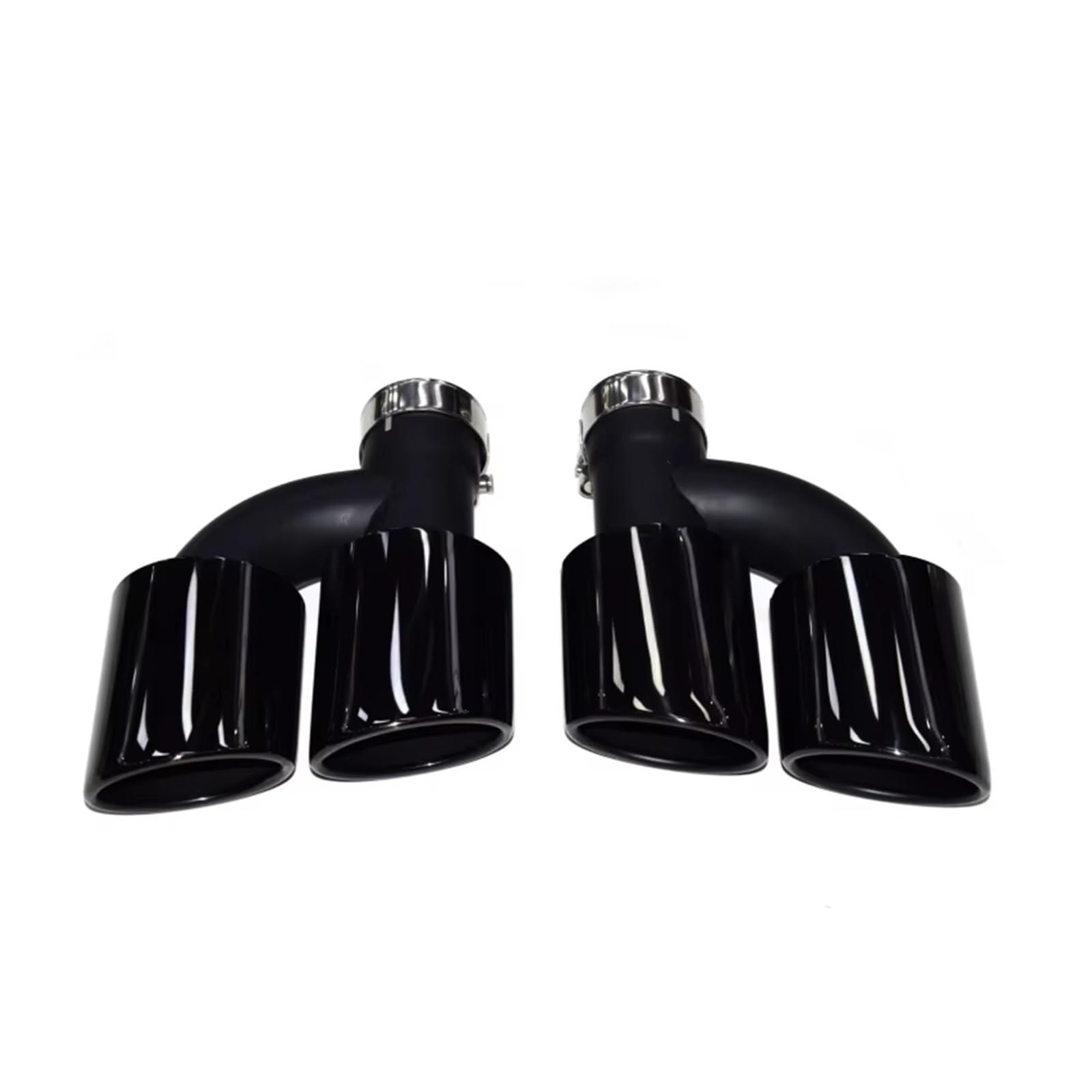 Auspuffblende Für A4 A5 A6 A7 Rohränderung S4 S5 S6 S7 Quad-Endrohr Schwarz Schalldämpferspitze Auspuffkopf Endrohr(Schwarz) von CQRBNE