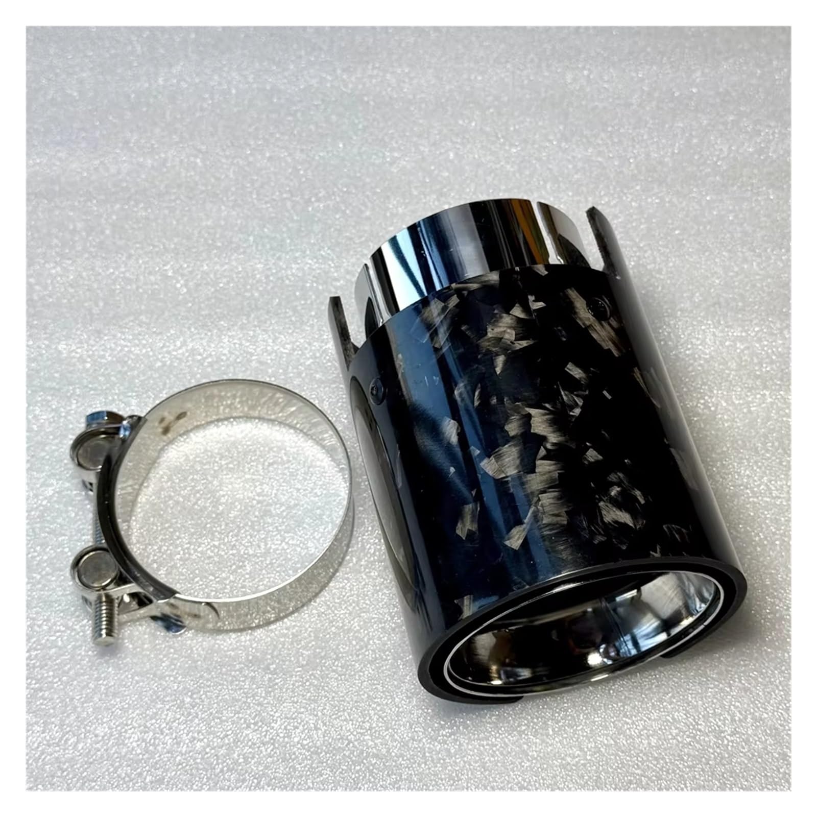 Auspuffblende Für Alle Autos Für F87 F80 F82 F83 F90 Schalldämpferspitzen 1 Stück Glänzend Geschmiedetes Carbon M2 M3 M4 M5 Auspuffspitzendüsen Endrohr(ID 70MM-OD 80MM) von CQRBNE
