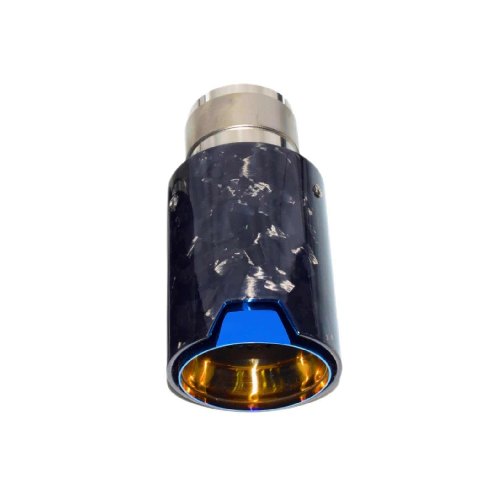 Auspuffblende Für Carbon Fiber Endrohr Auspuffrohr Änderung Schalldämpfer Spitze Edelstahl Schwarz Auspuff Kopf Endrohr(66-92 b) von CQRBNE