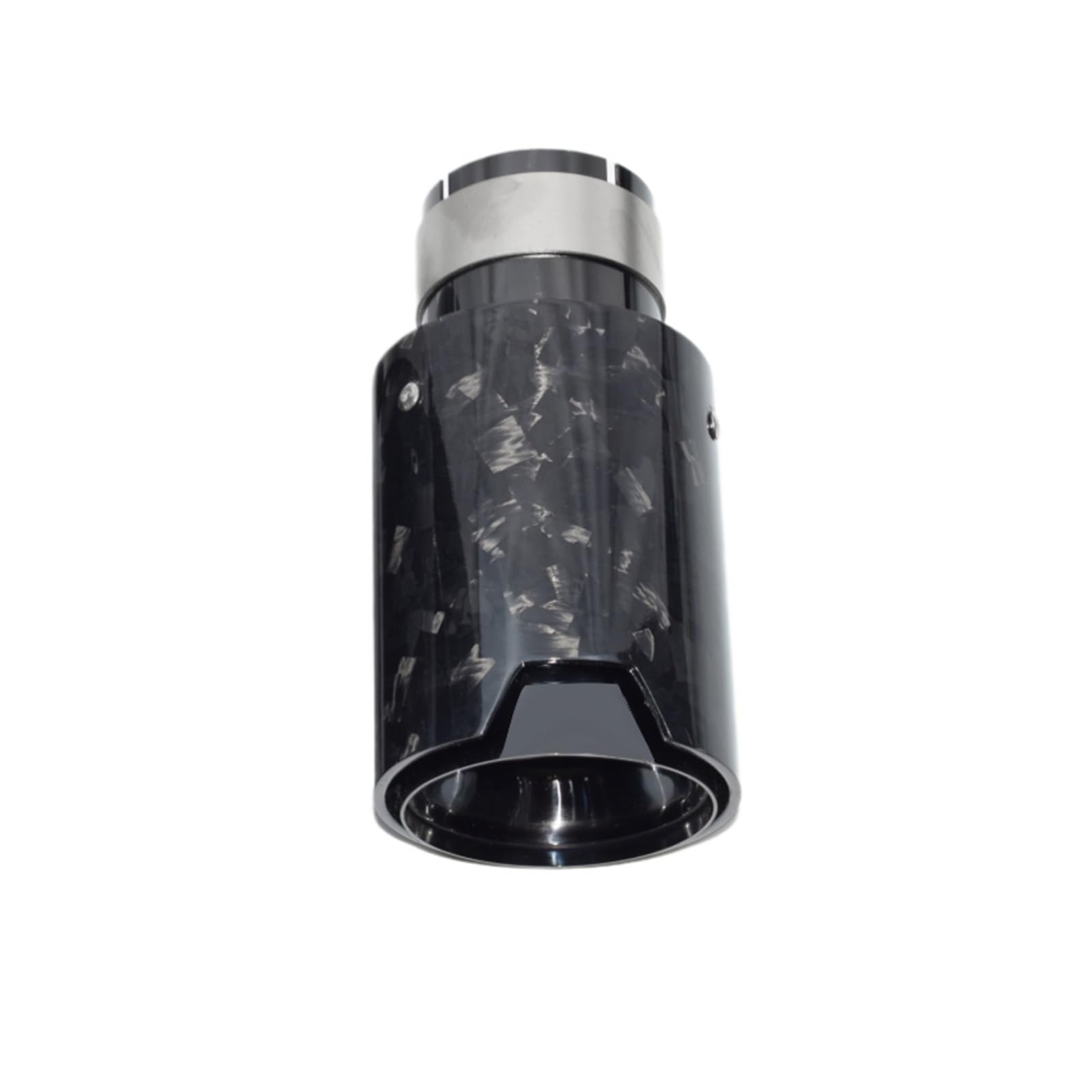 Auspuffblende Für Carbon Fiber Endrohr Auspuffrohr Änderung Schalldämpfer Spitze Edelstahl Schwarz Auspuff Kopf Endrohr(66-92 c) von CQRBNE