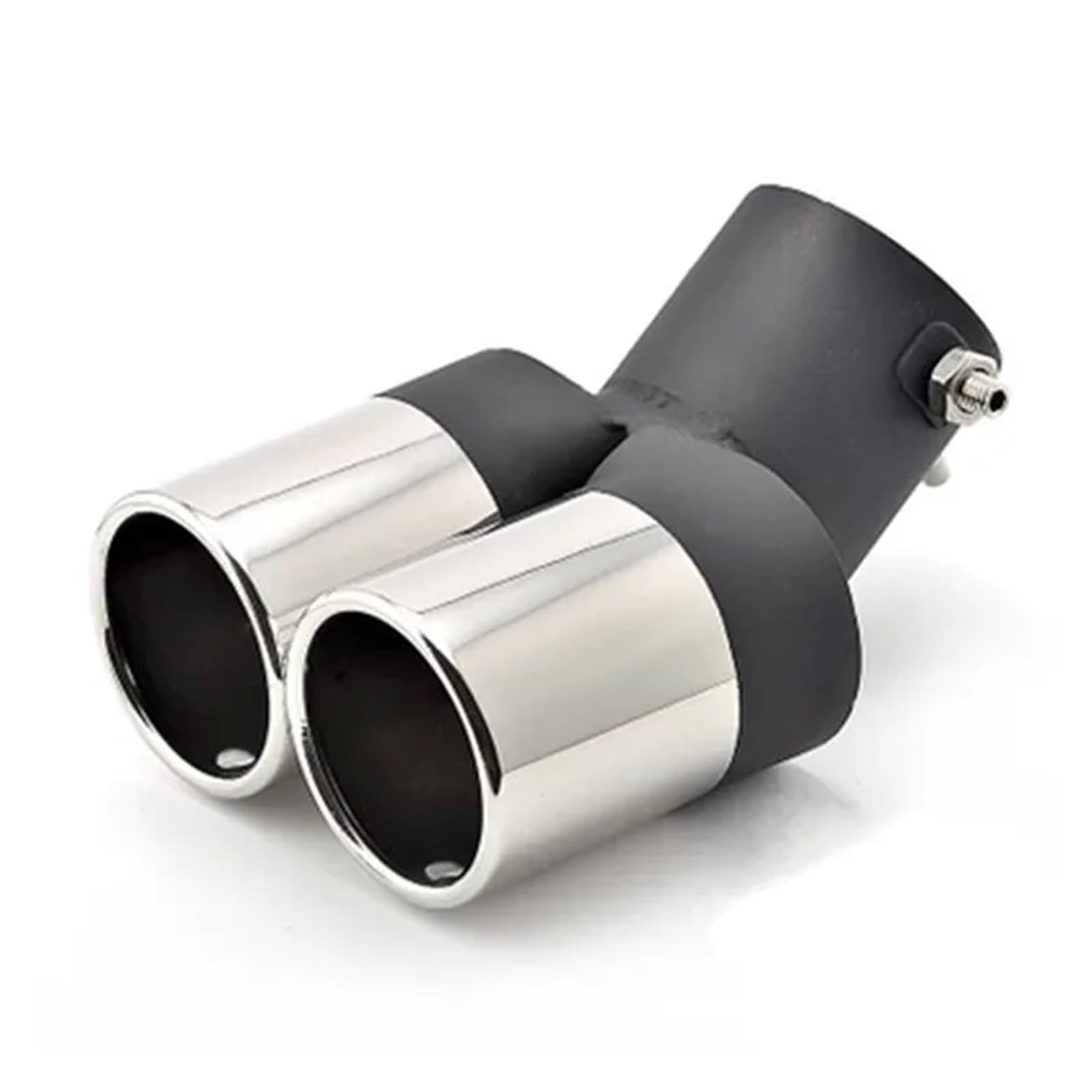 Auspuffblende Für Chevrolet Für Cruze 2009 2010 2011 2012 2013 Twin Gebogene Endrohr Auto Auspuff Endrohr 1 Stück Endrohr(Sliver) von CQRBNE