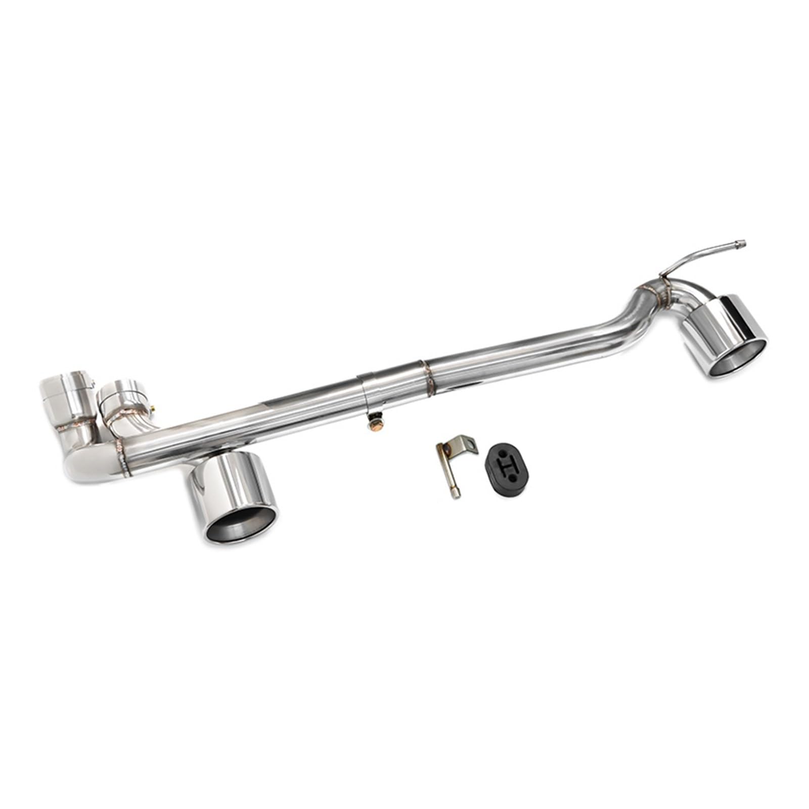 Auspuffblende Für E90 E92 318i 320i 330i 325i 2006-2016 MT Stoßstange Schalldämpfer Spitze Auspuffrohr Doppel Auspuffrohr Endrohr(Silber) von CQRBNE