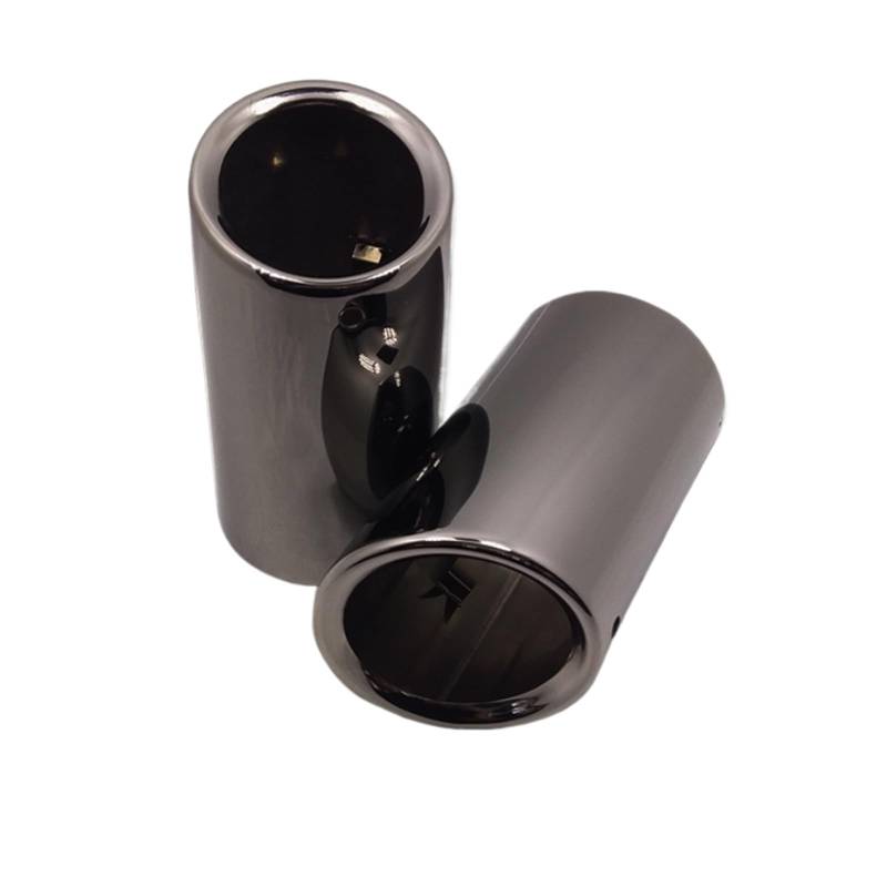 Auspuffblende Für E90 E92 325i 2006-2010 328i 2007-2010 Auspuff Schalldämpfer Edelstahl Auspuffblende Endrohr(Titanium Black) von CQRBNE