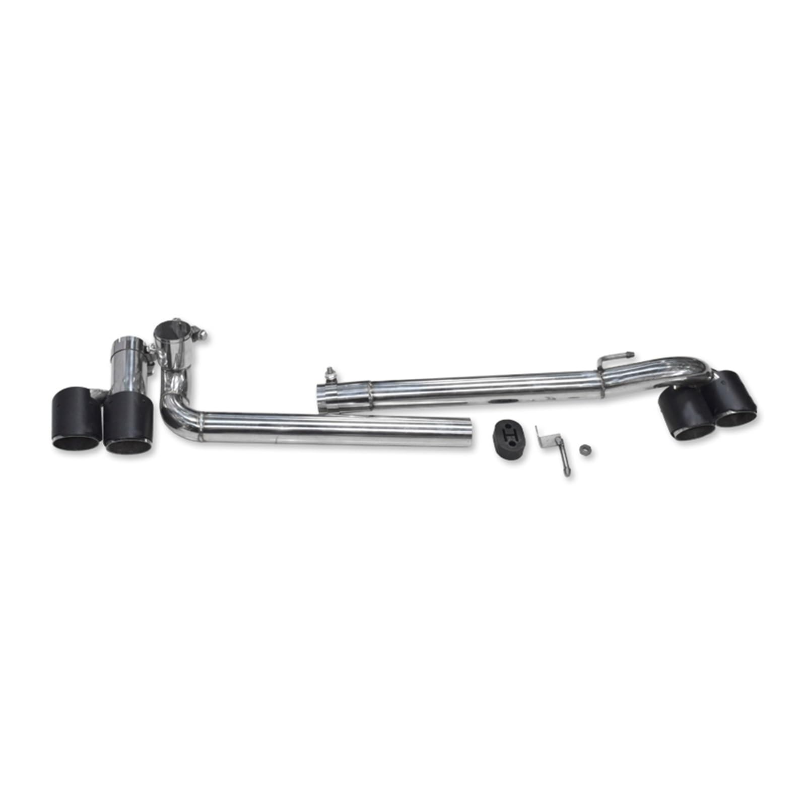 Auspuffblende Für E90 E92 E93 320i 325i Twin Auspuffrohr Up Quad Auspuff Spitze Schalldämpfer Spitze Auspuff System Endrohr Düse Endrohr(Carbon Fiber) von CQRBNE