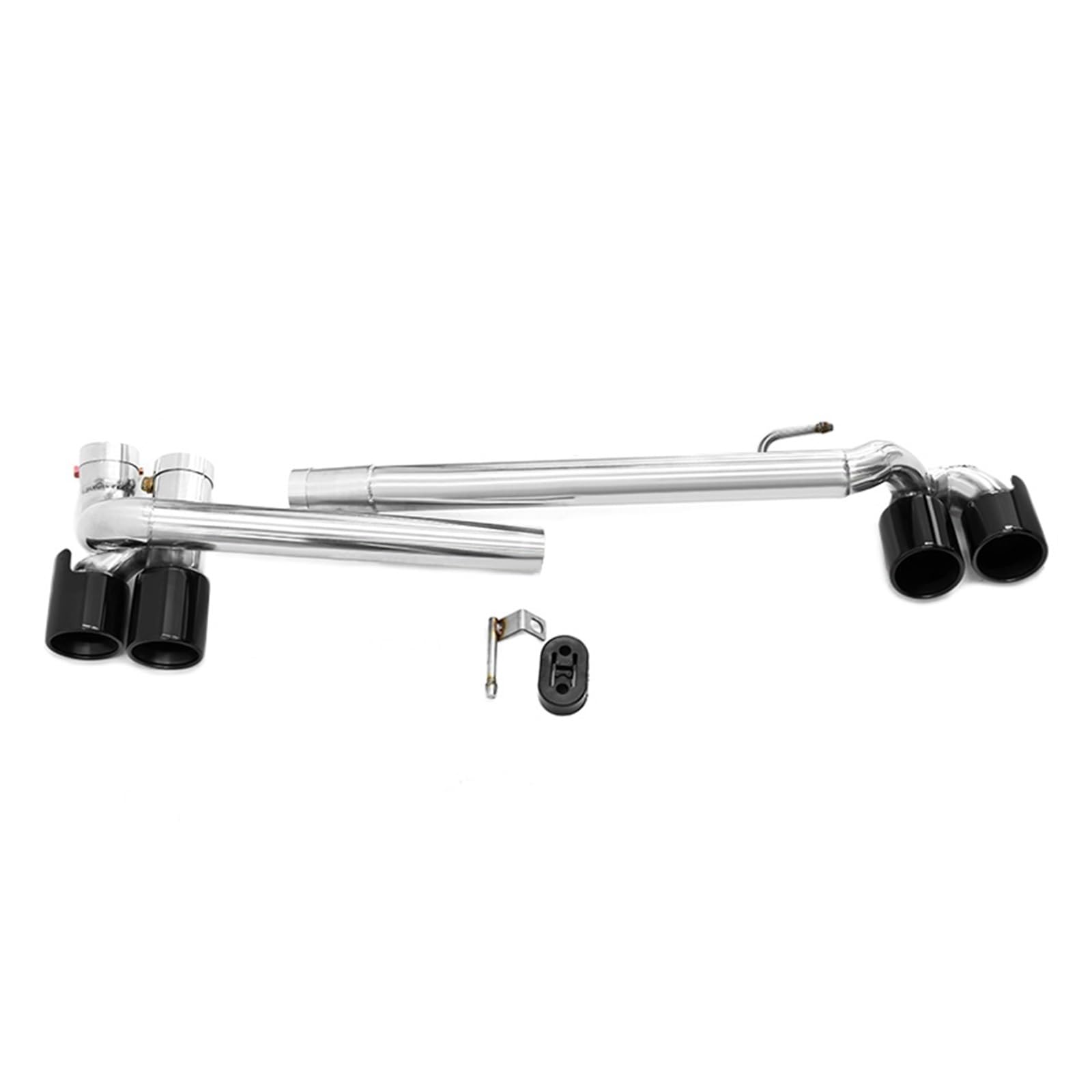 Auspuffblende Für E90 E92 E93 320i 325i Twin Auspuffrohr Up Quad Auspuff Spitze Schalldämpfer Spitze Auspuff System Endrohr Düse Endrohr(Schwarz) von CQRBNE