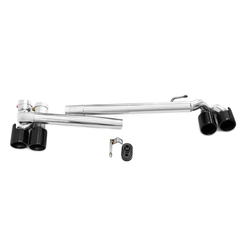Auspuffblende Für E90 E92 E93 320i 325i Twin Auspuffrohr Up Quad Auspuff Spitze Schalldämpfer Spitze Auspuff System Endrohr Düse Endrohr(Schwarz) von CQRBNE