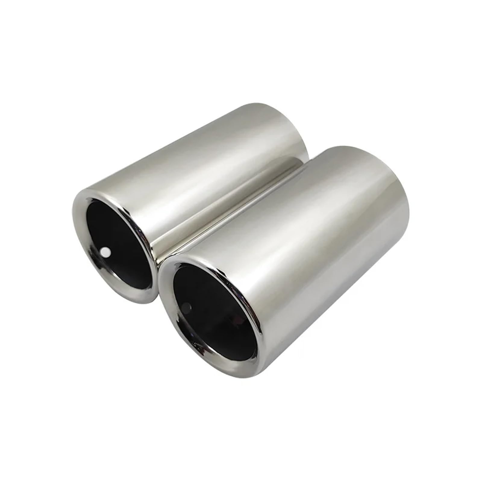 Auspuffblende Für F30 E90 Endrohr Edelstahl Auspuff Schalldämpfer Spitze Düse Auspuff Tipps Endrohr(Flat silver) von CQRBNE
