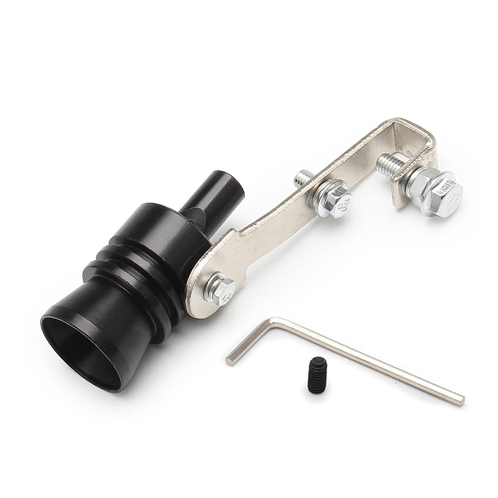 Auspuffblende Für Ford Für Focus MK2 MK3 MK4 Für Fiesta Für Ecosport Für Mondeo Für Fusion Für Kuga Auto Turbo Whistle Schalldämpfer Endrohr(Black L) von CQRBNE