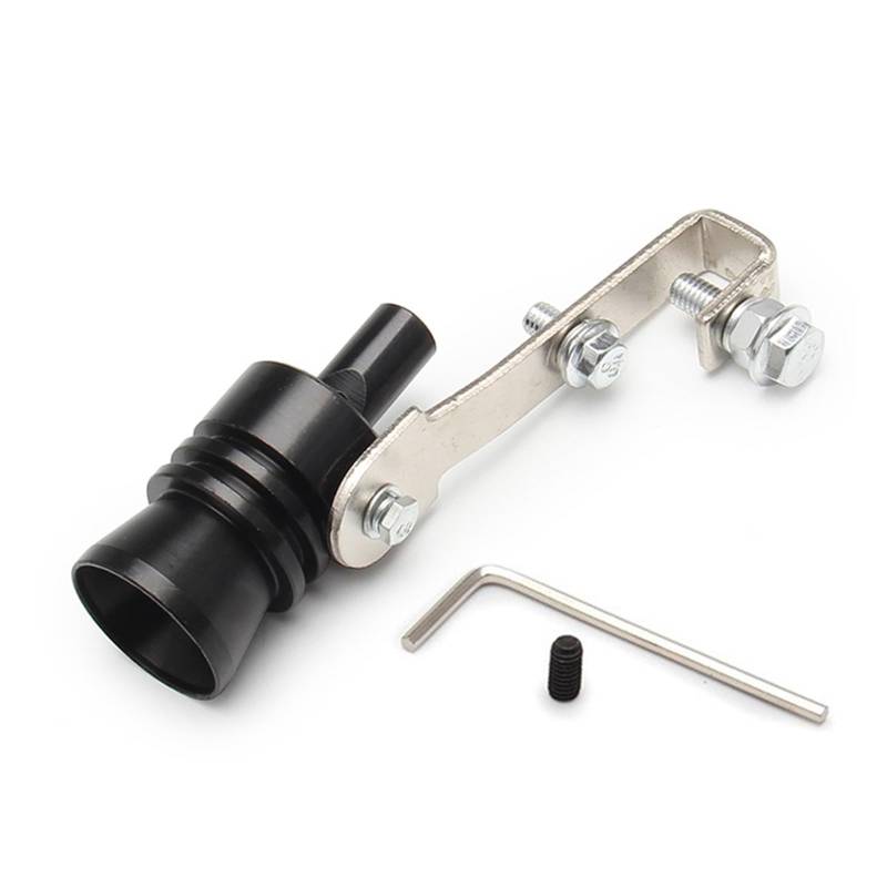 Auspuffblende Für Ford Für Focus MK2 MK3 MK4 Für Fiesta Für Ecosport Für Mondeo Für Fusion Für Kuga Auto Turbo Whistle Schalldämpfer Endrohr(Black L) von CQRBNE