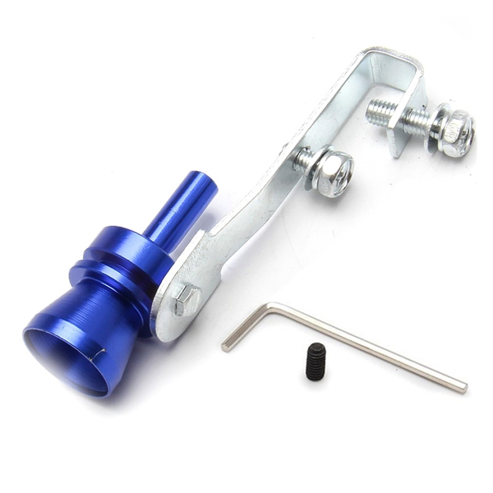 Auspuffblende Für Ford Für Focus MK2 MK3 MK4 Für Fiesta Für Ecosport Für Mondeo Für Fusion Für Kuga Auto Turbo Whistle Schalldämpfer Endrohr(Blue M) von CQRBNE