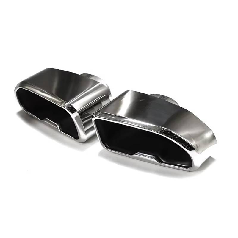 Auspuffblende Für G01 X3 G02 X4 Edelstahl Schalldämpfer Spitze Auspuffrohr Quadrat Endrohr Auspuff System 2018-2021 Endrohr(Silber) von CQRBNE