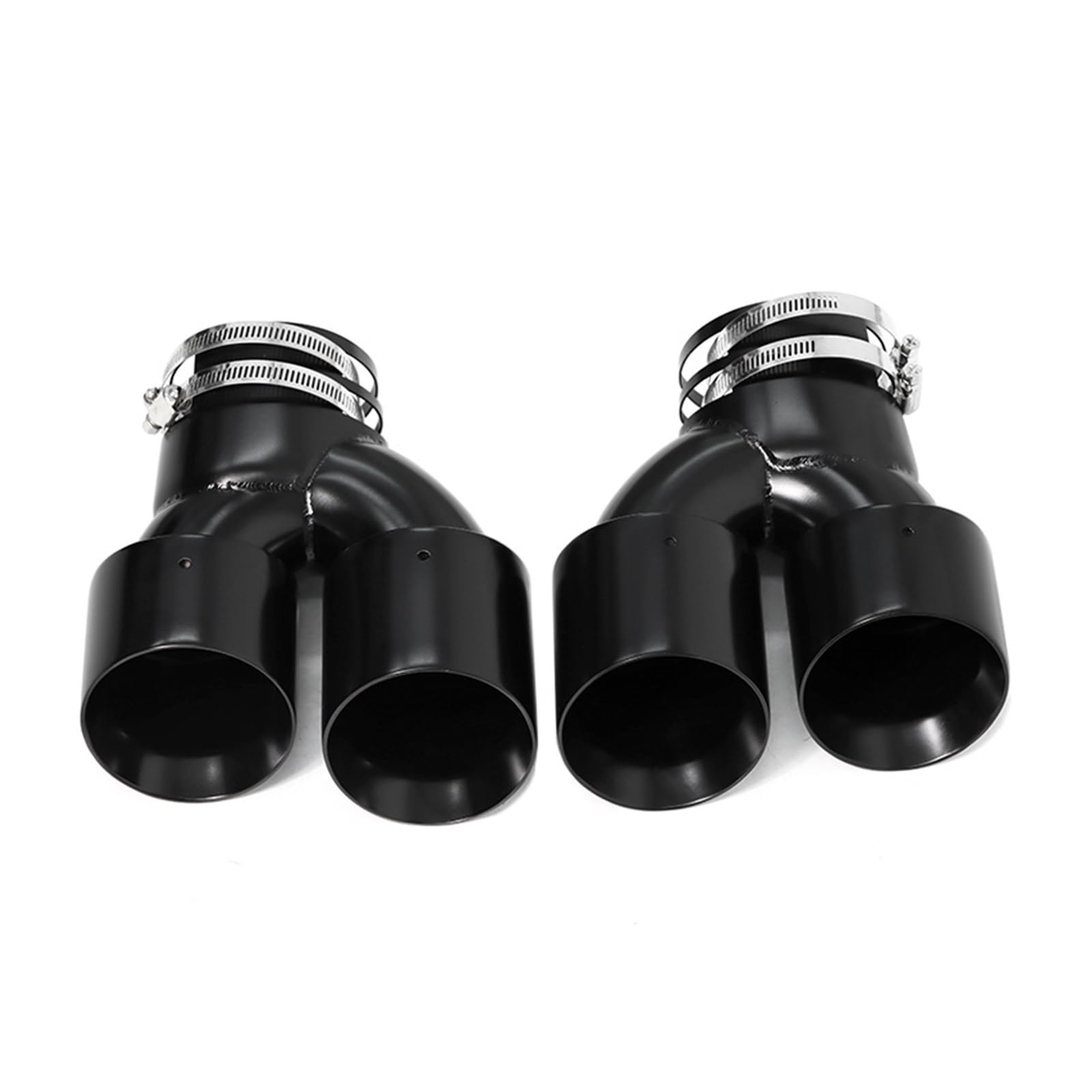 Auspuffblende Für G20 G21 M340i 2019+ Auspuff 304 Edelstahl Schalldämpfer Spitze Düse Quad Auto Carbon Fiber Auspuff Endrohr Endrohr(Black B) von CQRBNE
